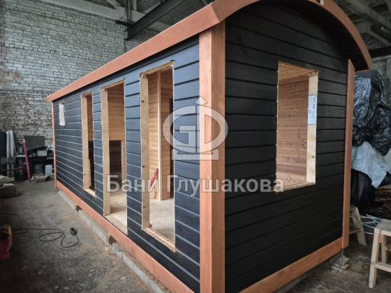 Баня «Буханочка» 6м из клееного термобруса №82500298