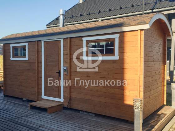 Баня «Буханочка» из бочковой термодоски №82600320